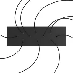 10 Hole - EXTRA LARGE Rectangular Ceiling Canopy Kit - Rose One System, 675 X 225 Mm Cover -Home-Lamps 10 hole extra large rectangular ceiling canopy kit rose one system 675 x 225 mm cover 14