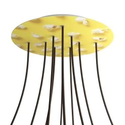 10 Holes - EXTRA LARGE Round Ceiling Canopy Kit - Rose One System - PROMO -Home-Lamps 10 holes extra large round ceiling canopy kit rose one system promo 19