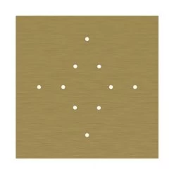 10 Holes - EXTRA LARGE Square Ceiling Canopy Kit - Rose One System -Home-Lamps 10 holes extra large square ceiling canopy kit rose one system 12