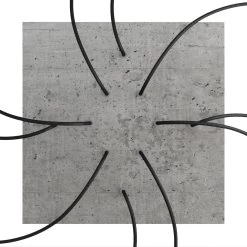 10 Holes - EXTRA LARGE Square Ceiling Canopy Kit - Rose One System -Home-Lamps 10 holes extra large square ceiling canopy kit rose one system 13