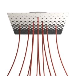 10 Holes - EXTRA LARGE Square Ceiling Canopy Kit - Rose One System - PROMO -Home-Lamps 10 holes extra large square ceiling canopy kit rose one system promo 5