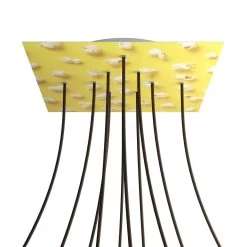 10 Holes - EXTRA LARGE Square Ceiling Canopy Kit - Rose One System - PROMO -Home-Lamps 10 holes extra large square ceiling canopy kit rose one system promo 7