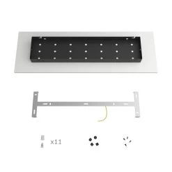 11 Hole - EXTRA LARGE Rectangular Ceiling Canopy Kit - Rose One System, 675 X 225 Mm Cover -Home-Lamps 11 hole extra large rectangular ceiling canopy kit rose one system 675 x 225 mm cover 12