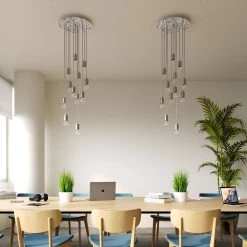 12 Holes - EXTRA LARGE Round Ceiling Canopy Kit - Rose One System -Home-Lamps 12 holes extra large round ceiling canopy kit rose one system 4