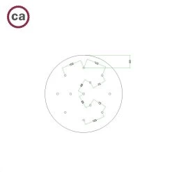 12 Holes - EXTRA LARGE Round Ceiling Canopy Kit - Rose One System - PROMO -Home-Lamps 12 holes extra large round ceiling canopy kit rose one system promo 10