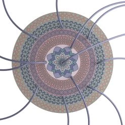 12 Holes - EXTRA LARGE Round Ceiling Canopy Kit - Rose One System - PROMO -Home-Lamps 12 holes extra large round ceiling canopy kit rose one system promo 3