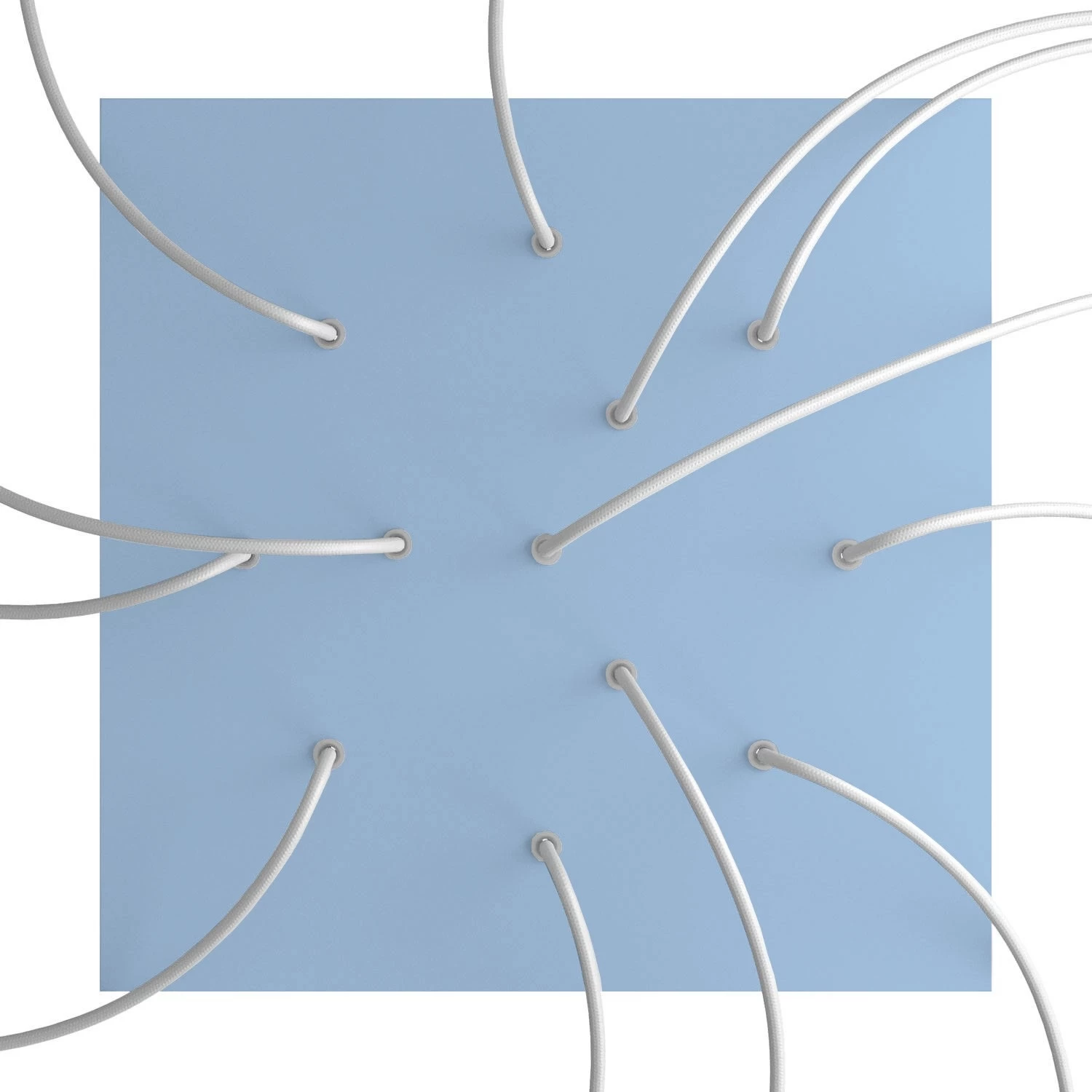 12 Holes - EXTRA LARGE Square Ceiling Canopy Kit - Rose One System 13 12 Holes - EXTRA LARGE Square Ceiling Canopy Kit - Rose One System - Image 11