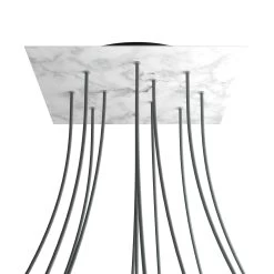 12 Holes - EXTRA LARGE Square Ceiling Canopy Kit - Rose One System 24 12 Holes - EXTRA LARGE Square Ceiling Canopy Kit - Rose One System -Home-Lamps 12 holes extra large square ceiling canopy kit rose one system 2