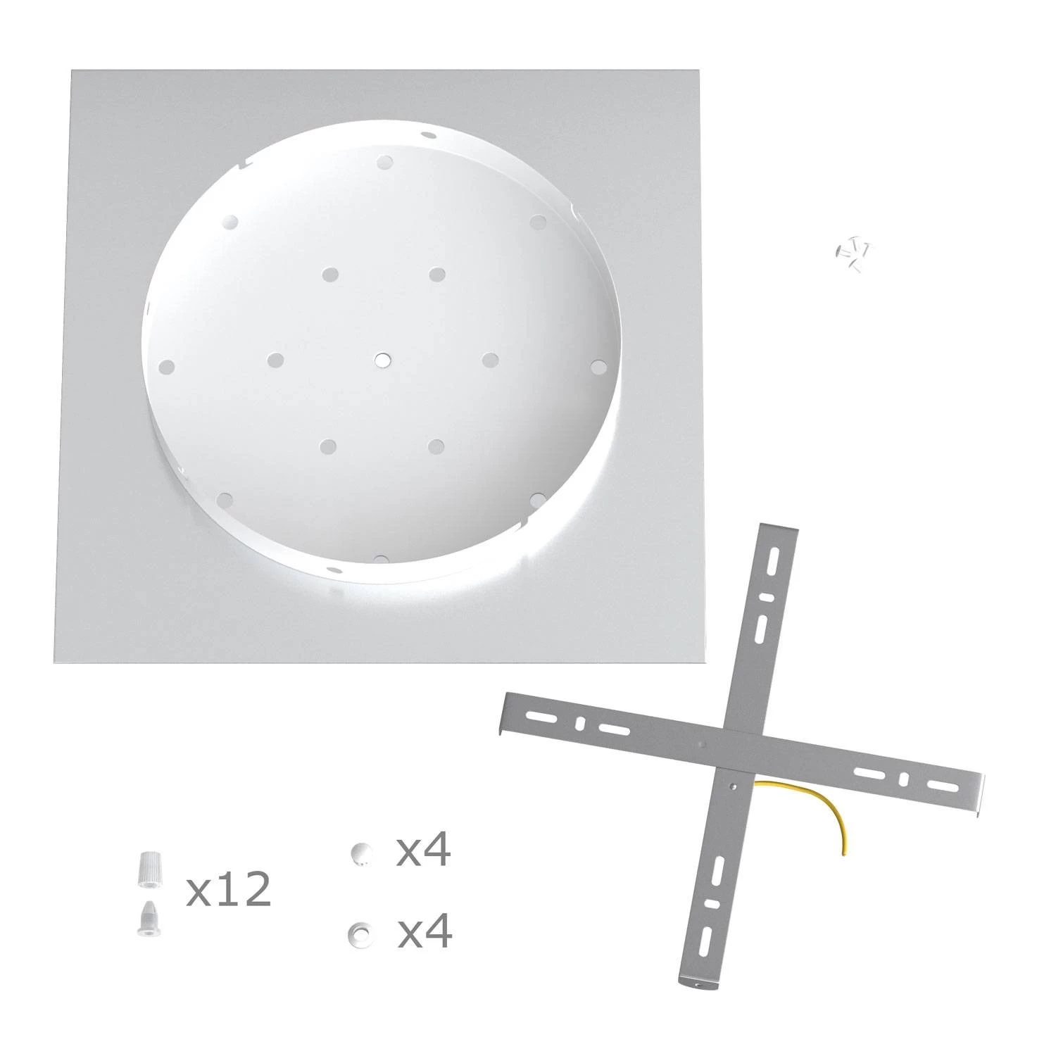 12 Holes - EXTRA LARGE Square Ceiling Canopy Kit - Rose One System - PROMO 7 12 Holes - EXTRA LARGE Square Ceiling Canopy Kit - Rose One System - PROMO - Image 5