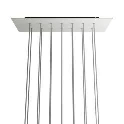 14 Hole - EXTRA LARGE Rectangular Ceiling Canopy Kit - Rose One System, 675 X 225 Mm Cover -Home-Lamps 14 hole extra large rectangular ceiling canopy kit rose one system 675 x 225 mm cover 4