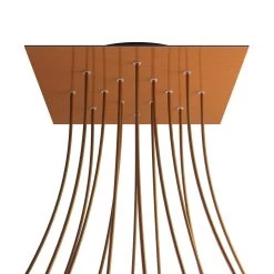 14 Holes - EXTRA LARGE Square Ceiling Canopy Kit - Rose One System -Home-Lamps 14 holes extra large square ceiling canopy kit rose one system 10