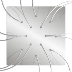 14 Holes - EXTRA LARGE Square Ceiling Canopy Kit - Rose One System -Home-Lamps 14 holes extra large square ceiling canopy kit rose one system 12