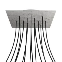 14 Holes - EXTRA LARGE Square Ceiling Canopy Kit - Rose One System -Home-Lamps 14 holes extra large square ceiling canopy kit rose one system 13