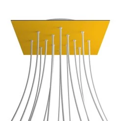 14 Holes - EXTRA LARGE Square Ceiling Canopy Kit - Rose One System -Home-Lamps 14 holes extra large square ceiling canopy kit rose one system 17