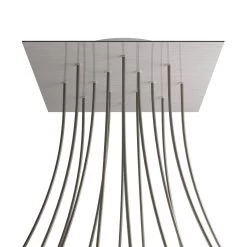 14 Holes - EXTRA LARGE Square Ceiling Canopy Kit - Rose One System -Home-Lamps 14 holes extra large square ceiling canopy kit rose one system 18