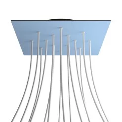 14 Holes - EXTRA LARGE Square Ceiling Canopy Kit - Rose One System -Home-Lamps 14 holes extra large square ceiling canopy kit rose one system 7