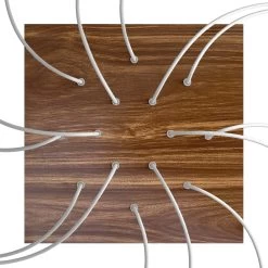 14 Holes - EXTRA LARGE Square Ceiling Canopy Kit - Rose One System -Home-Lamps 14 holes extra large square ceiling canopy kit rose one system 9