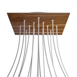 15 Holes - EXTRA LARGE Square Ceiling Canopy Kit - Rose One System -Home-Lamps 15 holes extra large square ceiling canopy kit rose one system 12