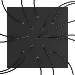 15 Holes - EXTRA LARGE Square Ceiling Canopy Kit - Rose One System -Home-Lamps 15 holes extra large square ceiling canopy kit rose one system 3