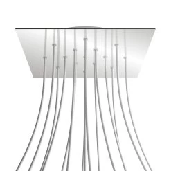 15 Holes - EXTRA LARGE Square Ceiling Canopy Kit - Rose One System -Home-Lamps 15 holes extra large square ceiling canopy kit rose one system 4