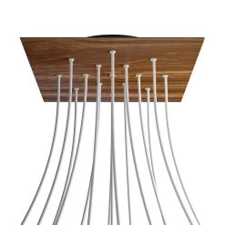 15 Holes - EXTRA LARGE Square Ceiling Canopy Kit - Rose One System -Home-Lamps 15 holes extra large square ceiling canopy kit rose one system 5