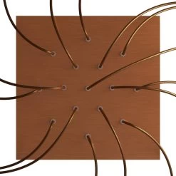 15 Holes - EXTRA LARGE Square Ceiling Canopy Kit - Rose One System -Home-Lamps 15 holes extra large square ceiling canopy kit rose one system 6