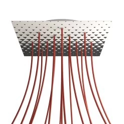 15 Holes - EXTRA LARGE Square Ceiling Canopy Kit - Rose One System - PROMO -Home-Lamps 15 holes extra large square ceiling canopy kit rose one system promo 4