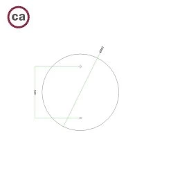 2 Holes - EXTRA LARGE Round Ceiling Canopy Kit - Rose One System - PROMO -Home-Lamps 2 holes extra large round ceiling canopy kit rose one system promo 6