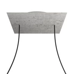 2 Holes - EXTRA LARGE Square Ceiling Canopy Kit - Rose One System -Home-Lamps 2 holes extra large square ceiling canopy kit rose one system 2