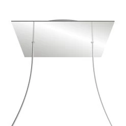 2 Holes - EXTRA LARGE Square Ceiling Canopy Kit - Rose One System -Home-Lamps 2 holes extra large square ceiling canopy kit rose one system 5