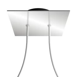 2 Holes - LARGE Square Ceiling Canopy Kit - Rose One System -Home-Lamps 2 holes large square ceiling canopy kit rose one system 15