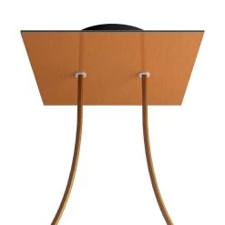 2 Holes - LARGE Square Ceiling Canopy Kit - Rose One System -Home-Lamps 2 holes large square ceiling canopy kit rose one system 18