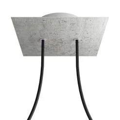 2 Holes - LARGE Square Ceiling Canopy Kit - Rose One System -Home-Lamps 2 holes large square ceiling canopy kit rose one system 19