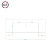 3 Hole In Line - EXTRA LARGE Rectangular Ceiling Canopy Kit - Rose One System, 675 X 225 Mm Cover -Home-Lamps 3 hole in line extra large rectangular ceiling canopy kit rose one system 675 x 225 mm cover