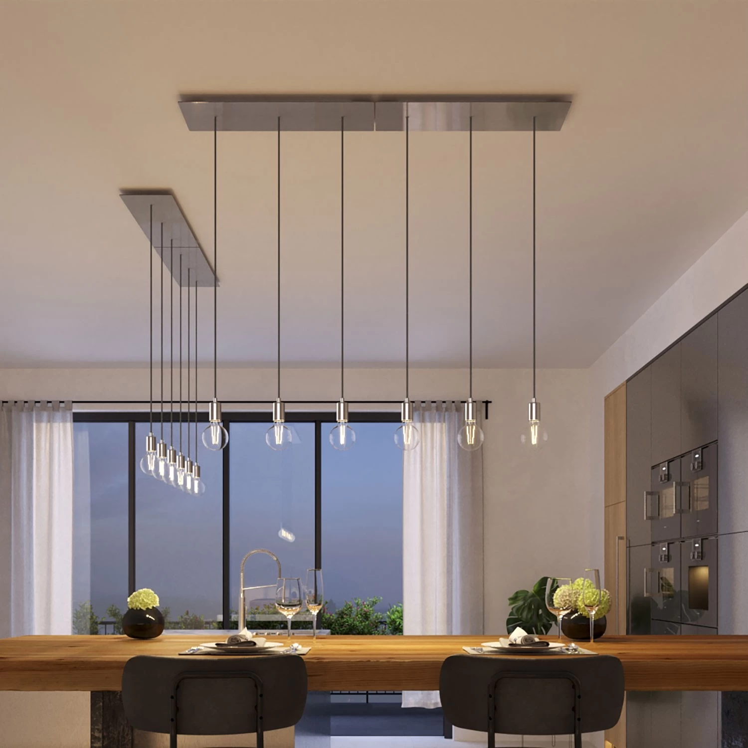 3 Hole In Line - EXTRA LARGE Rectangular Ceiling Canopy Kit - Rose One System, 675 X 225 Mm Cover 6 3 Hole In Line - EXTRA LARGE Rectangular Ceiling Canopy Kit - Rose One System, 675 X 225 Mm Cover - Image 4