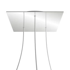 3 Holes - EXTRA LARGE Square Ceiling Canopy Kit - Rose One System