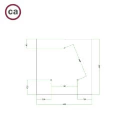 3 Holes - EXTRA LARGE Square Ceiling Canopy Kit - Rose One System - PROMO -Home-Lamps 3 holes extra large square ceiling canopy kit rose one system promo 7