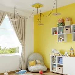 3 Holes - EXTRA LARGE Square Ceiling Canopy Kit - Rose One System - PROMO -Home-Lamps 3 holes extra large square ceiling canopy kit rose one system promo 9