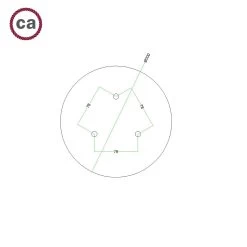 3 Holes - LARGE Round Ceiling Canopy Kit - Rose One System -Home-Lamps 3 holes large round ceiling canopy kit rose one system 13