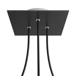 3 Holes - LARGE Square Ceiling Canopy Kit - Rose One System -Home-Lamps 3 holes large square ceiling canopy kit rose one system 12