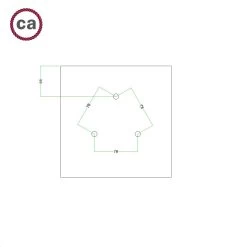 3 Holes - LARGE Square Ceiling Canopy Kit - Rose One System -Home-Lamps 3 holes large square ceiling canopy kit rose one system 15