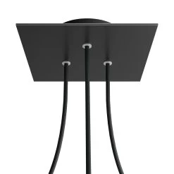 3 Holes - LARGE Square Ceiling Canopy Kit - Rose One System -Home-Lamps 3 holes large square ceiling canopy kit rose one system 16