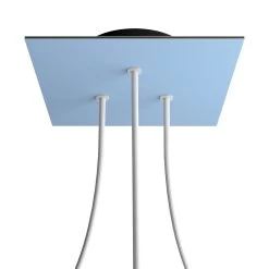 3 Holes - LARGE Square Ceiling Canopy Kit - Rose One System -Home-Lamps 3 holes large square ceiling canopy kit rose one system 2