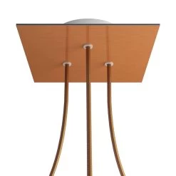 3 Holes - LARGE Square Ceiling Canopy Kit - Rose One System -Home-Lamps 3 holes large square ceiling canopy kit rose one system 3