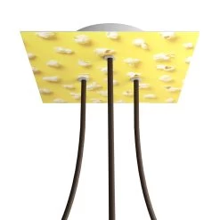 3 Holes - LARGE Square Ceiling Canopy Kit - Rose One System - PROMO -Home-Lamps 3 holes large square ceiling canopy kit rose one system promo 8