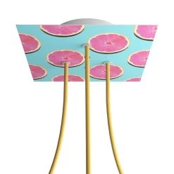 3 Holes - LARGE Square Ceiling Canopy Kit - Rose One System - PROMO -Home-Lamps 3 holes large square ceiling canopy kit rose one system promo 9