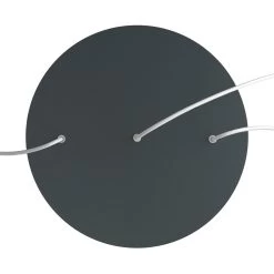 3 In-line Holes - EXTRA LARGE Round Ceiling Canopy Kit - Rose One System -Home-Lamps 3 in line holes extra large round ceiling canopy kit rose one system 18