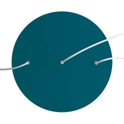 3 In-line Holes - EXTRA LARGE Round Ceiling Canopy Kit - Rose One System