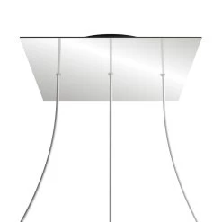 3 In-Line Holes - EXTRA LARGE Square Ceiling Canopy Kit - Rose One System 38 3 In-Line Holes - EXTRA LARGE Square Ceiling Canopy Kit - Rose One System -Home-Lamps 3 in line holes extra large square ceiling canopy kit rose one system 16