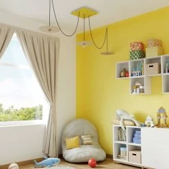 3 In-Line Holes - EXTRA LARGE Square Ceiling Canopy Kit - Rose One System - PROMO -Home-Lamps 3 in line holes extra large square ceiling canopy kit rose one system promo 12